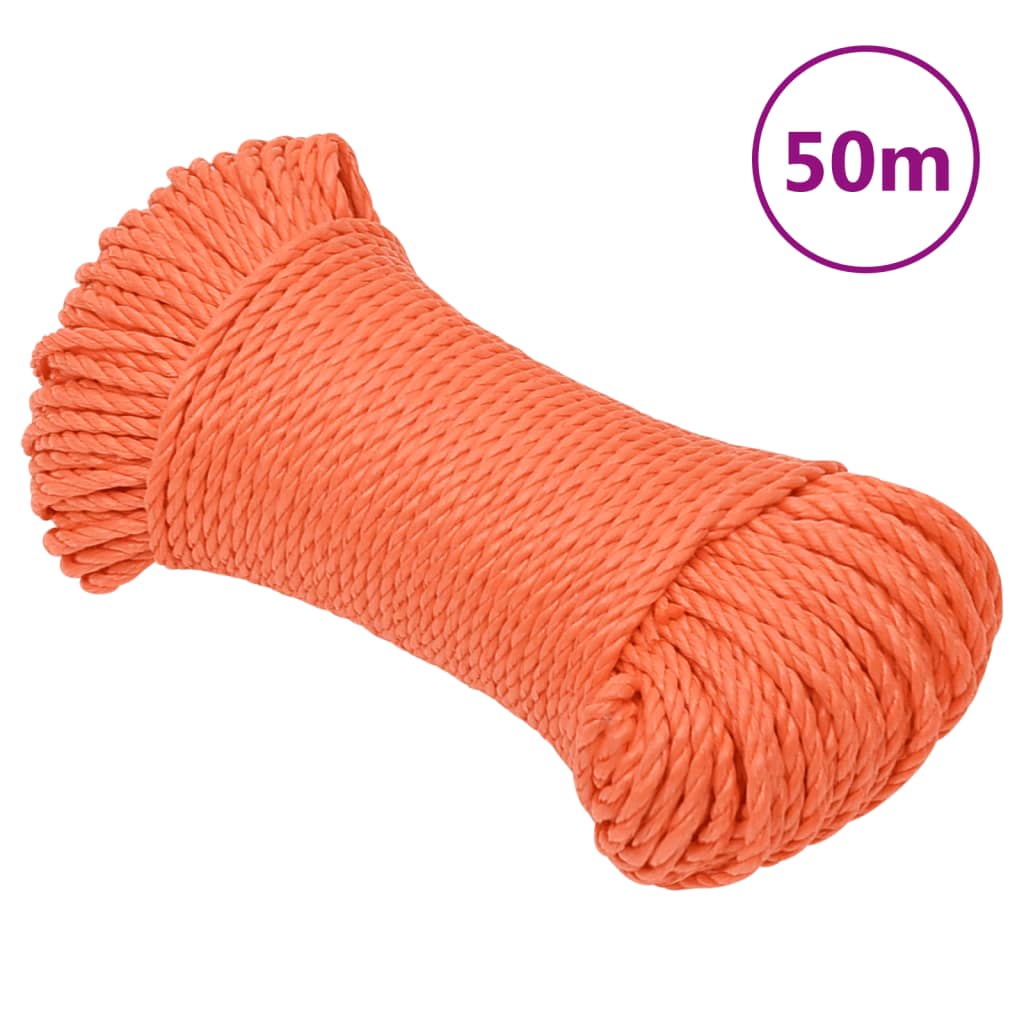 Vidaxl Werkouw 3 mm 50 m Polypropene Orange