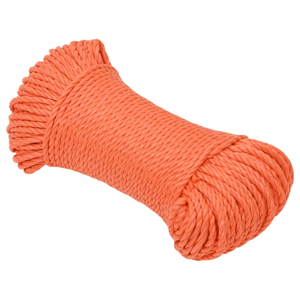 Vidaxl Werkouw 8 mm 50 m Polypropene Oranje