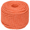 Vidaxl werktouw 14 mm 50 m polypropeen oranje