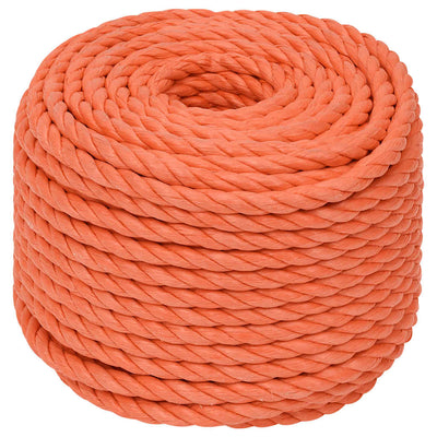 Vidaxl Werkouw 14 mm 50 m polipropeno oranje