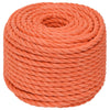Vidaxl werktouw 16 mm 25 m polypropeen oranje