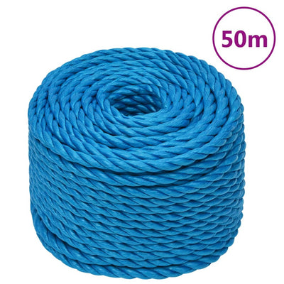 Vidaxl Werkouw 12 mm 50 m Polypropene Blue