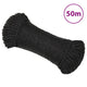 Vidaxl Werkouw 3 mm 50 m polipropene nero