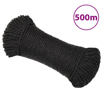 Vidaxl Werkouw 3 mm 500 m Polypropene Black