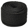 Vidaxl Werkouw 10 mm 50 m polipropene nero