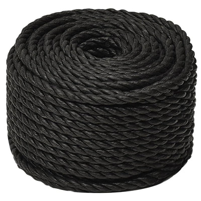Vidaxl Werkouw 12 mm 250 m polipropeno negro