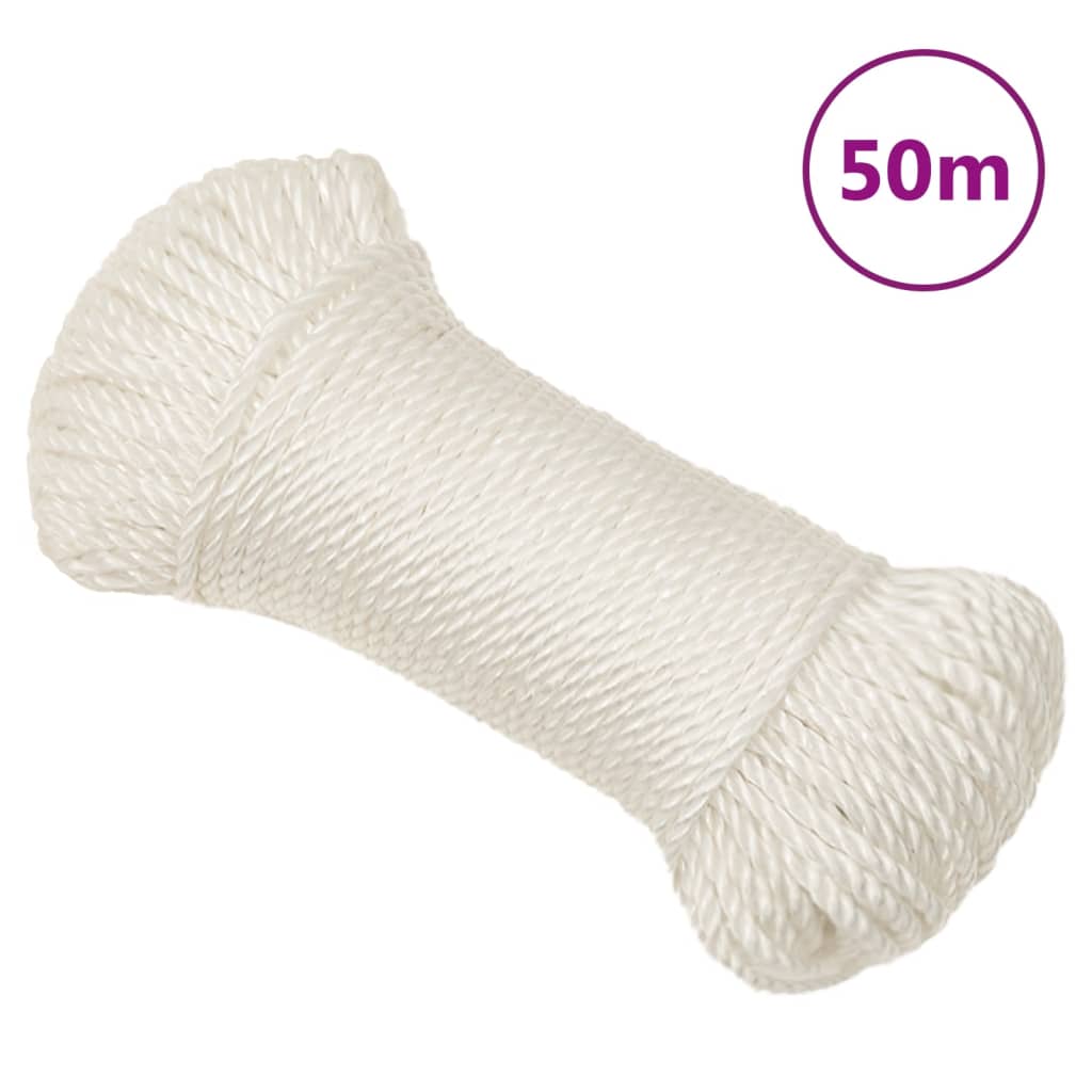 Vidaxl Werkouw 3 mm 50 m Polypropene bianco