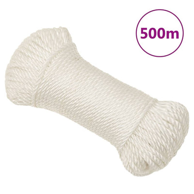 Vidaxl werktouw 8 mm 500 m polypropeen wit