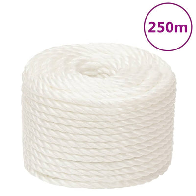 Vidaxl Werkouw 10 mm 250 m Polypropene White