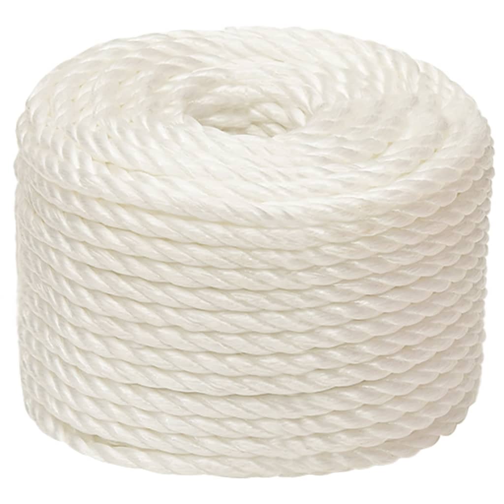Vidaxl werktouw 14 mm 100 m polypropeen wit