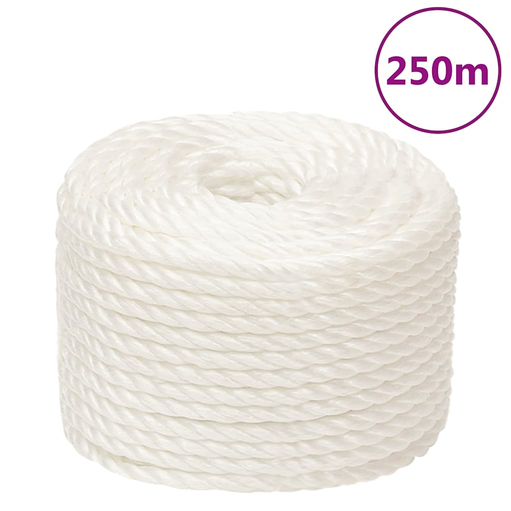 Vidaxl werktouw 16 mm 250 m polypropeen wit