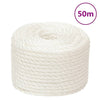 Vidaxl Werkouw 24 mm 50 m Polypropene bianco