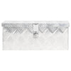 Vidaxl opbergbox 50x15x20,5 cm aluminium zilverkleurig