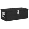 Casella di archiviazione Vidaxl 70x31x27 cm in alluminio nero
