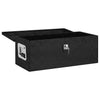 Casella di archiviazione Vidaxl 70x31x27 cm in alluminio nero