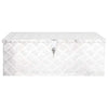Vidaxl opbergbox 80x39x30 cm aluminium zilverkleurig