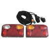 Vidaxl Supporter Lampade 2 St Classic Pear 12 V 23x6x13 cm rosso