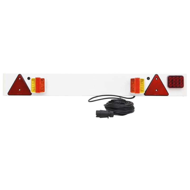 Lámpara LED de iluminación del remolque Vidaxl 12 V 115x6x14 cm rojo