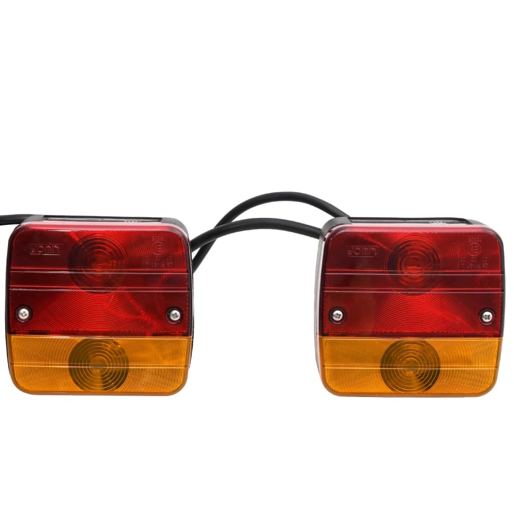 Vidaxl Lámparas de seguidores 2 ST Classic Pear 12 V 10.5x7.5x10 cm rojo