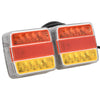 Vidaxl Supporters 2 ST LED LAMP 12 V 10.5x7.5x10 cm rojo
