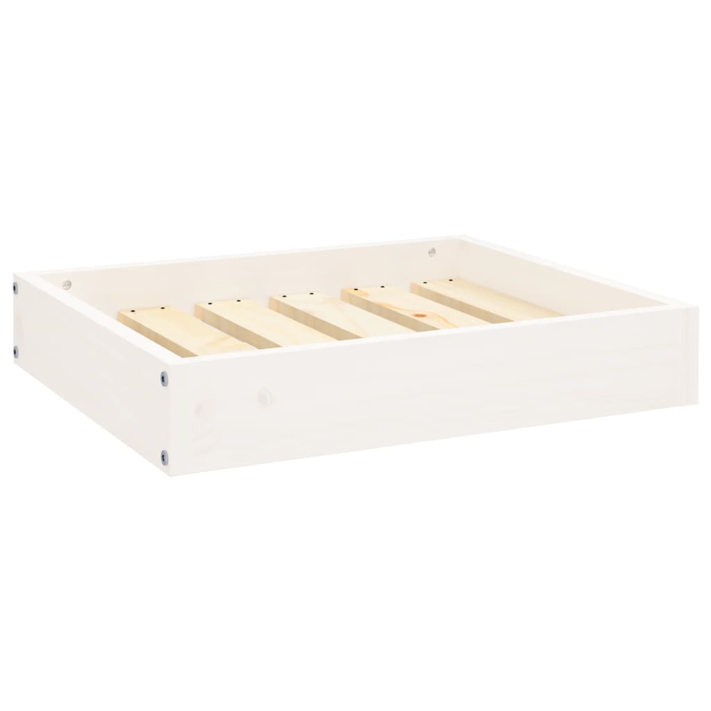 Vidaxxl cama para perros 51,5x44x9 cm madera maciza de pino blanco