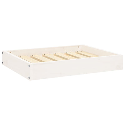 Vidaxl hondenmand 61,5x49x9 cm massief grenenhout wit