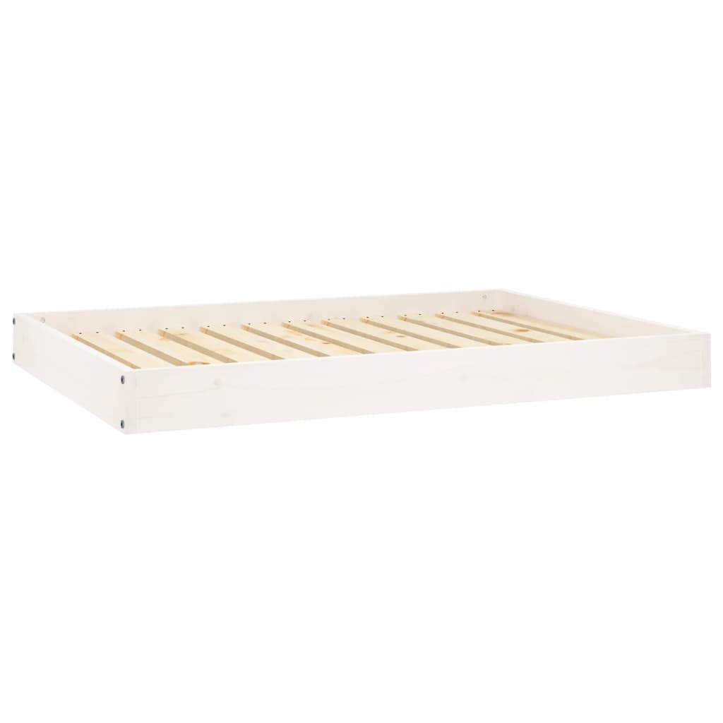 Vidaxxl cama para perros 101,5x74x9 cm madera maciza de pino blanco