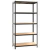 Acciaio a 5 strati per rack Vidaxl e legno trasformato in antracite