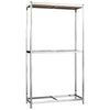 Vidaxl Rack de neumáticos 2 capas 110x40x180 cm de acero coloreado