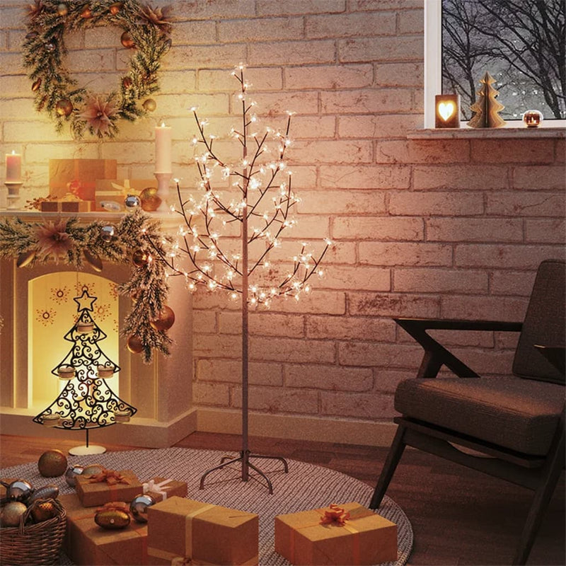 Vidaxl Boom Cherry Blossom 84 LED White White 120 cm