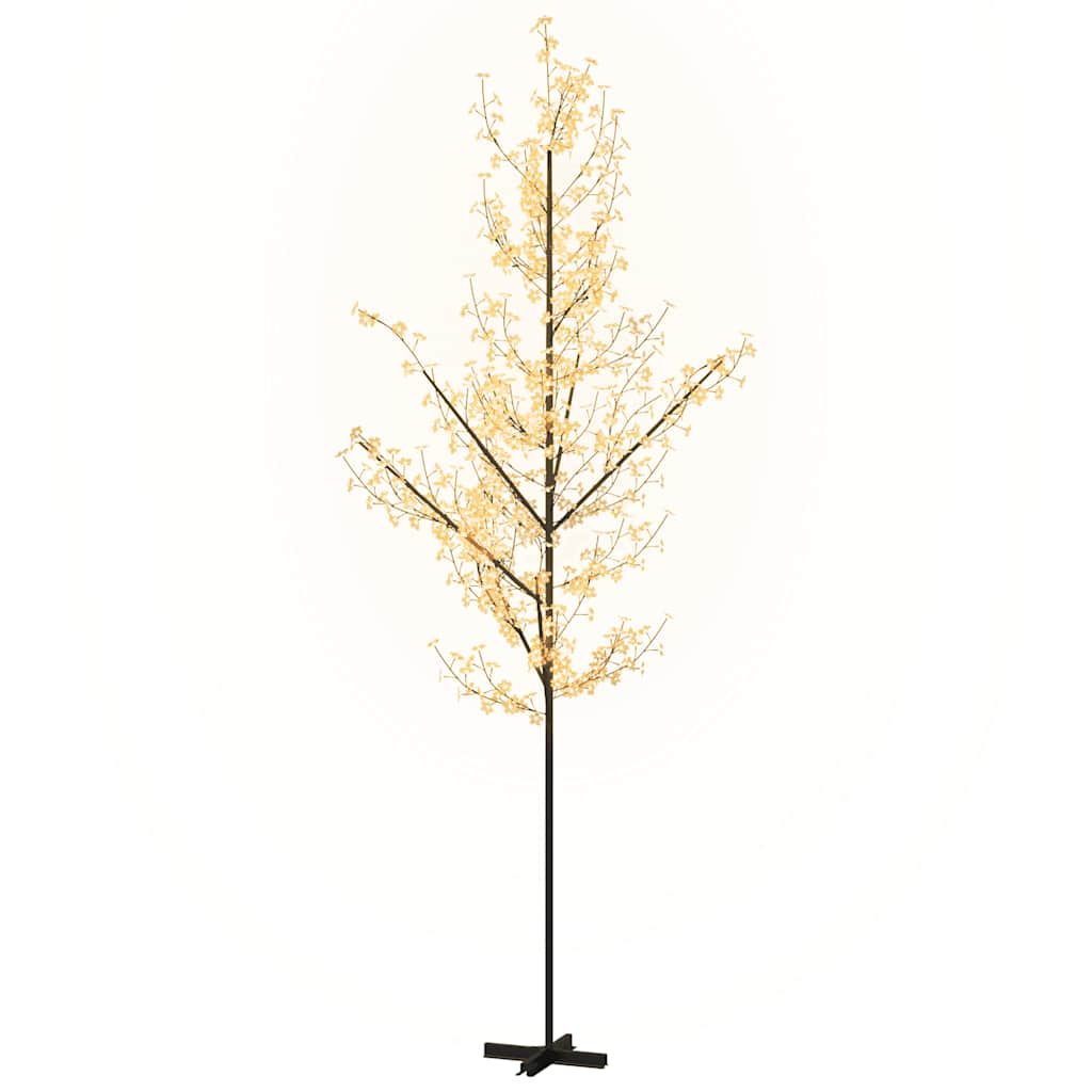 Vidaxl boom kersenbloesem 672 led's warmwit 400 cm