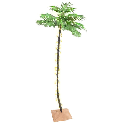 Vidaxl Palm Tree LED 136 LED White White 220 cm