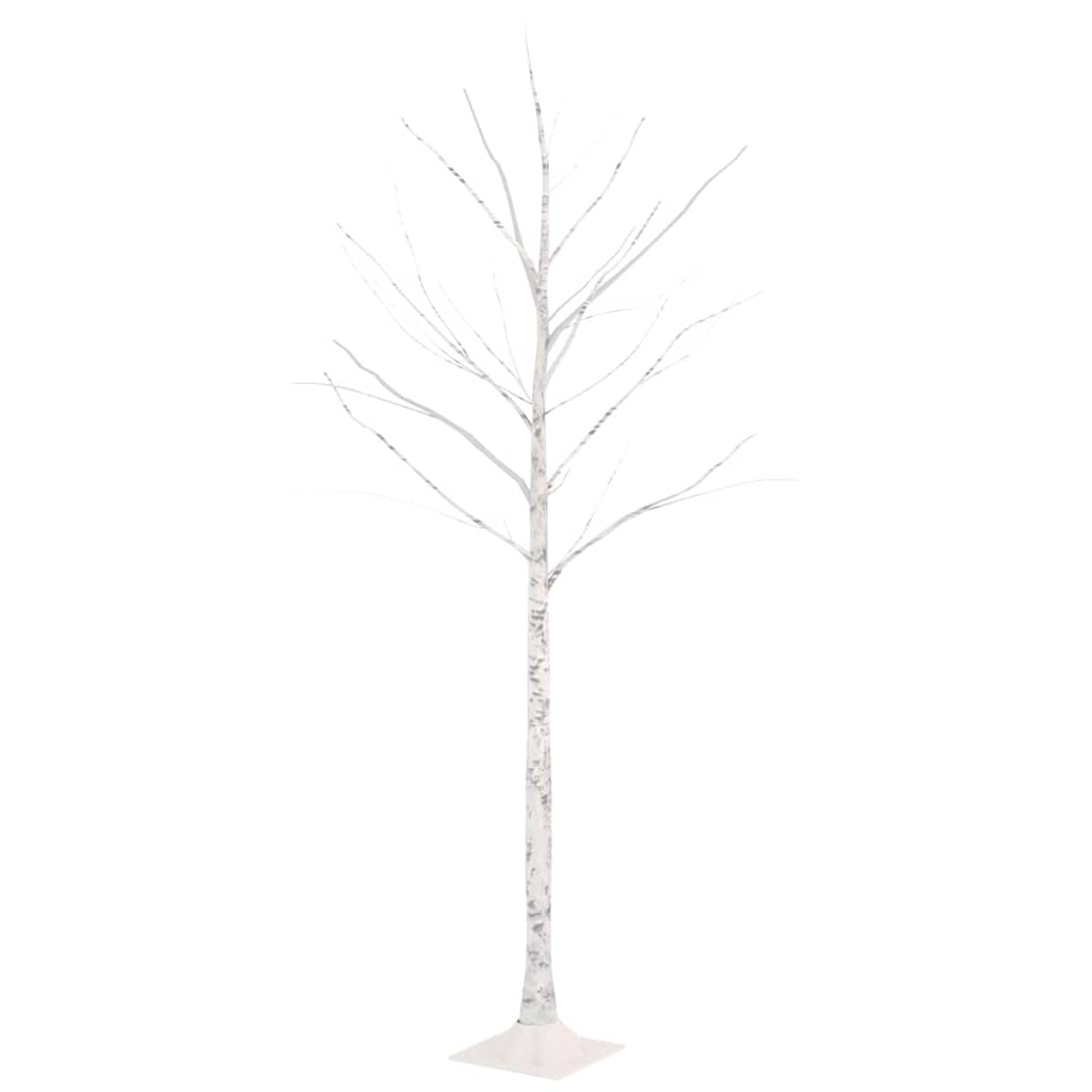 Vidaxl Berkenboom LED 72 LED White caldo 150 cm bianco