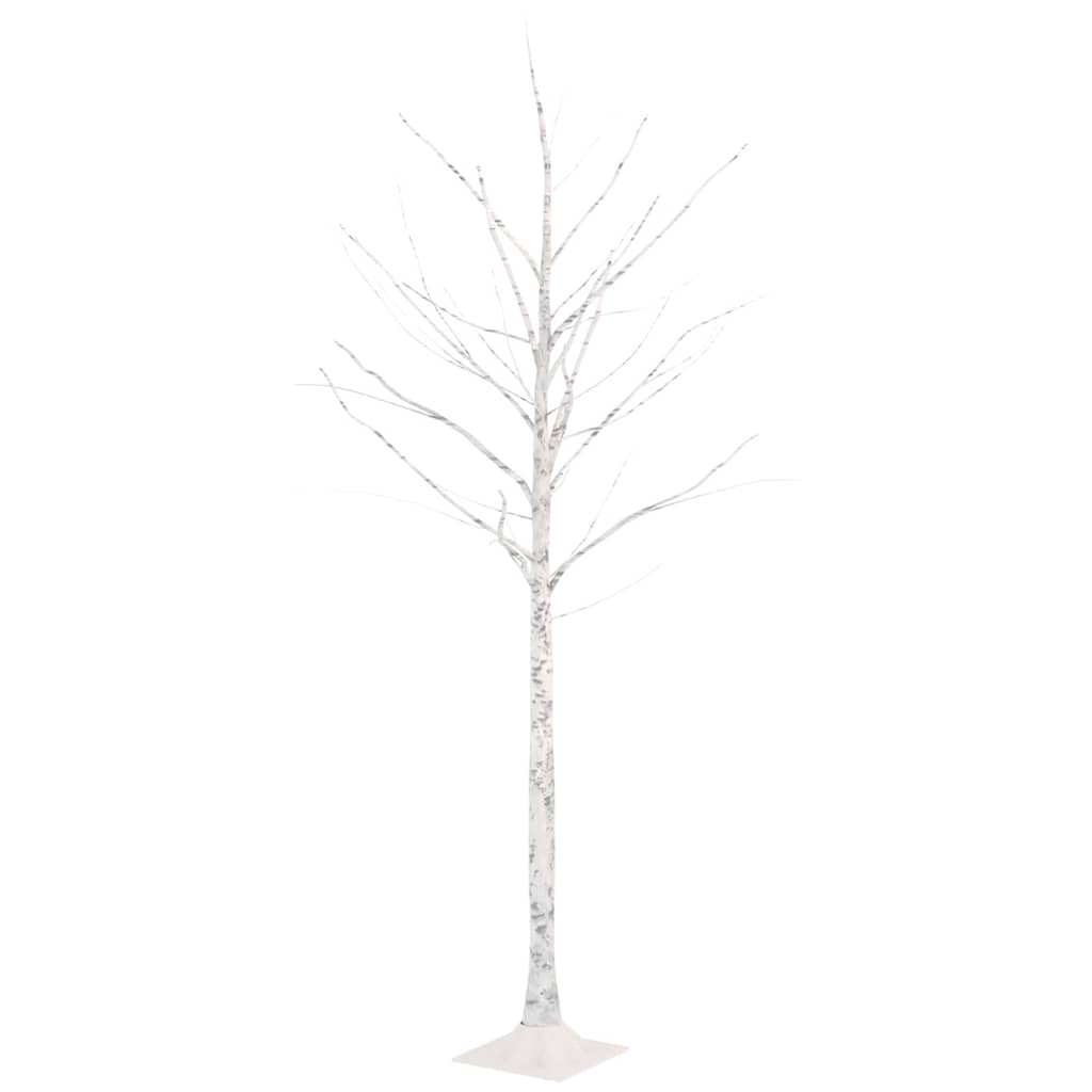 Vidaxl Berkenboom LED 96 LED White caldo 180 cm bianco