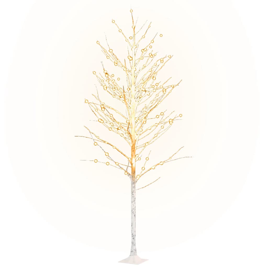 Vidaxl Berkenboom LED 240 LED White caldo 300 cm bianco