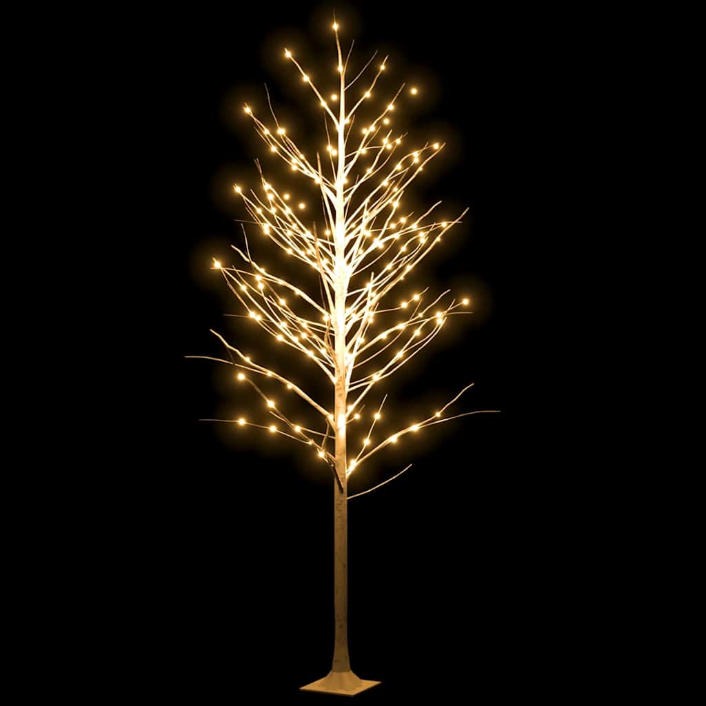 Vidaxl Berkenboom LED 240 LED White caldo 300 cm bianco