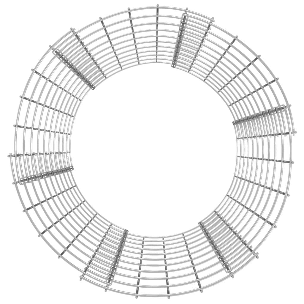 Vidaxl Compost Bin Ø50x100 cm Acciaio zincato