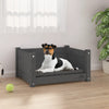 Canasta de perros de Vidaxl 55.5x45.5x28 cm de pino sólido gris