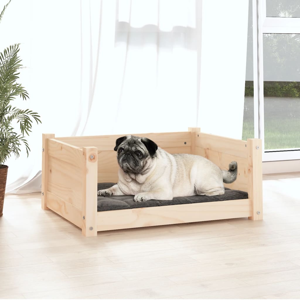 Vidaxl Dog Basket 65.5x50.5x28 cm pino solido