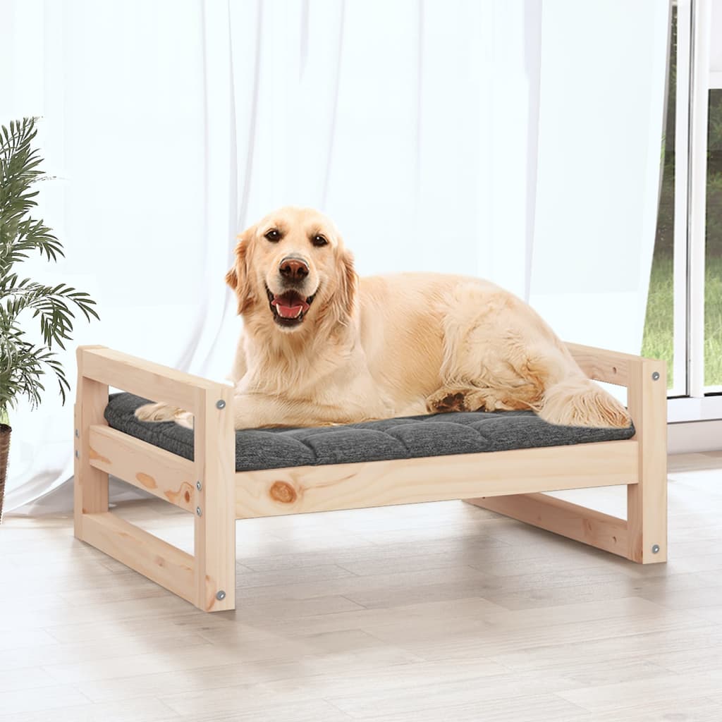 Vidaxl Dog Basket 75.5x55.5x28 cm pino solido