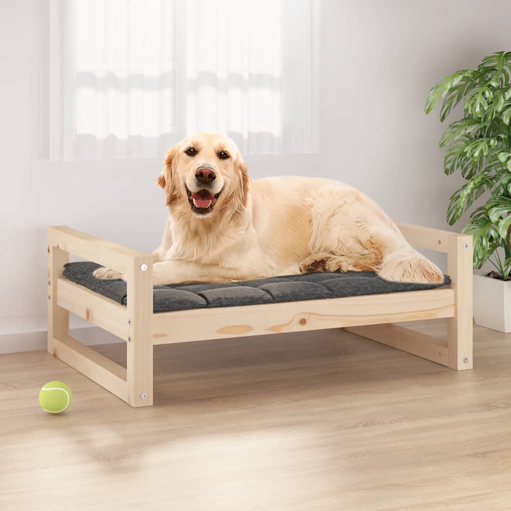 Vidaxl Dog Basket 75.5x55.5x28 cm pino solido