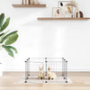 Vidaxl Pets Cage con puerta 8 paneles 35x35 cm de acero negro