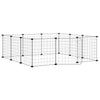 Vidaxl PETS Gabbia con porta 12 pannelli 35x35 cm Black