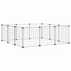 Vidaxl PETS Gabbia con porta 12 pannelli 35x35 cm Black