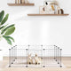 Vidaxl Pets Cage con puerta 12 paneles 35x35 cm de acero negro