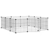 Vidaxl PETS Gabbia con porta 12 pannelli 35x35 cm Black