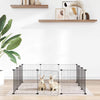Vidaxl PETS Gabbia con porta 12 pannelli 35x35 cm Black