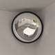 Vidaxl binnen verkeersspiegel convex zwart ø40 cm acryl