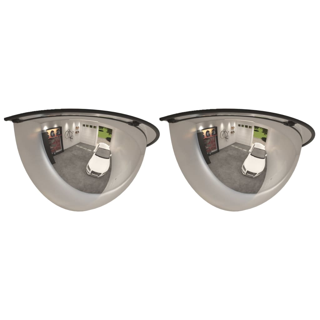 Vidaxl Mirror de tráfico Half Ball 2 sts Ø 40 cm acrílico