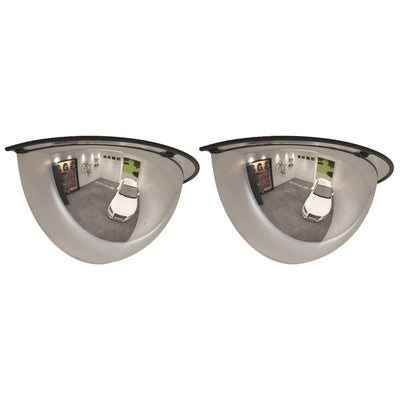 Vidaxl verkeersspiegel halve bol 2 st ø 40 cm acryl